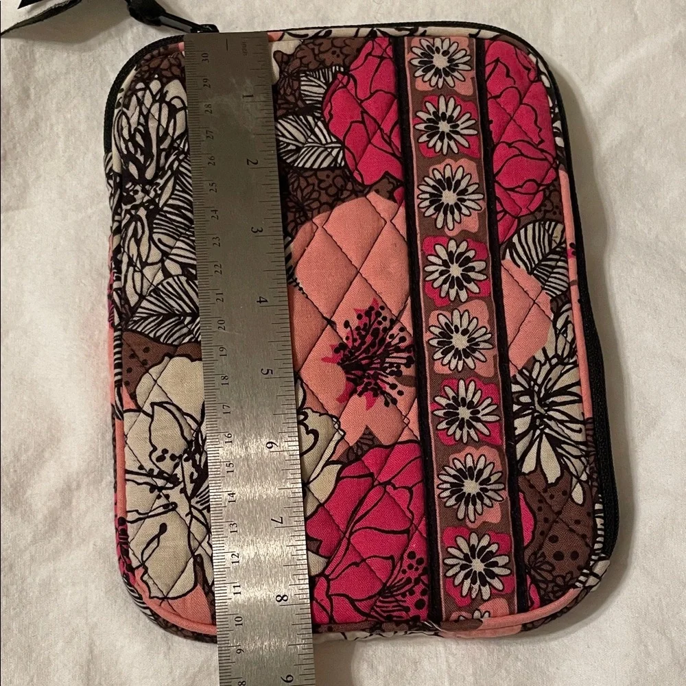 Vera Bradley Pink and Brown Floral Pouch